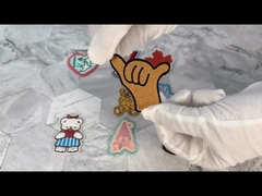 Soft Fabric Woven Logo Patch Color Customized Cartoon Character Patches