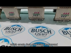 Twill Washable Round Iron On Patches Polyester Threads Embroidered