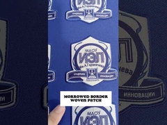 Corrections auto-adhésives faites sur commande de broderie d'habillement de Logo Iron On Embroidered Patch