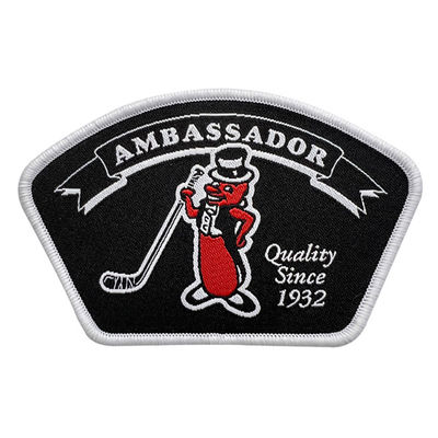 Le fer fait sur commande sur la marque tissée d'habillement de Golf Club de corrections raccorde pour l'uniforme