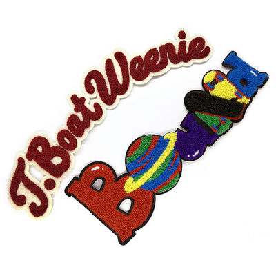 Chenille fait sur commande brodé Logo Patch For Clothing de corrections de Chenille