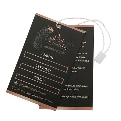 Marchandises faites sur commande spécialisées Hang Tags Clothing Labels Hangtags