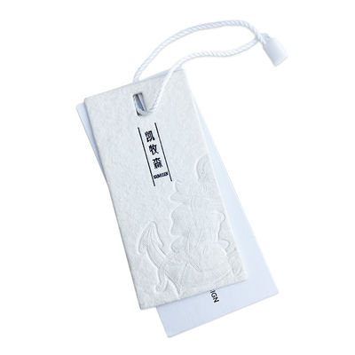 Fait sur commande propre habillement de Logo Hang Tag Cardboard Hangtags For de marque