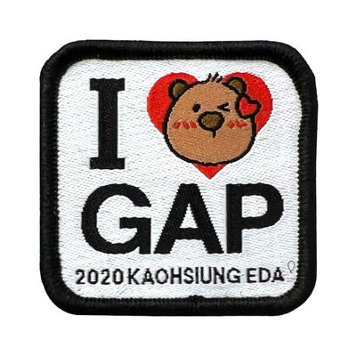 Chaussures faites sur commande de sacs de vêtement d'Overlock Logo Iron On Patches For d'ours de carton