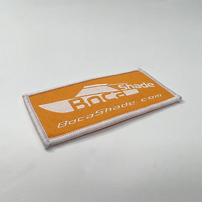 Le Velcro brodé fait sur commande d'OEM raccorde le fer de frontière de Merrow sur les corrections tissées