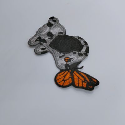 Le fer créatif fait sur commande sur le Chenille brodé d'habillement de corrections raccorde lavable