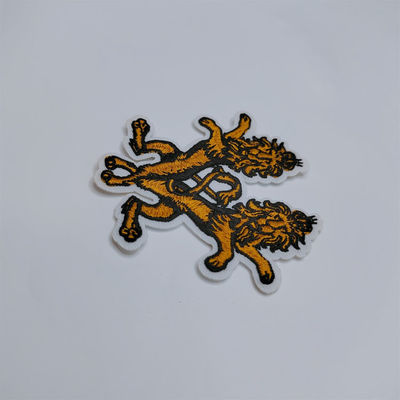 Les corrections animales de Logo Lions Embroidered Iron On imperméabilisent pour des sacs d'habillement