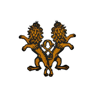 Les corrections animales de Logo Lions Embroidered Iron On imperméabilisent pour des sacs d'habillement