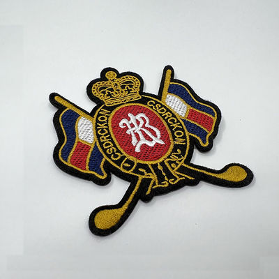 Corrections lavables de broderie de boucle nationale de Logo Embroidered Patches Hook And