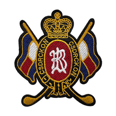 Corrections lavables de broderie de boucle nationale de Logo Embroidered Patches Hook And