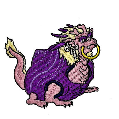 Couleur de la correction 4 de Dragon Carton Iron On Embroidery aucun fer craintif sur la correction