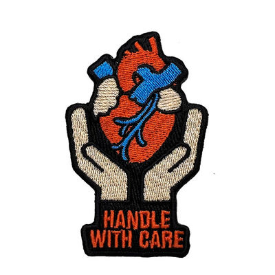 Fer d'association d'aide mutuelle d'hôpital sur la correction faite sur commande brodée de broderie d'habillement d'insignes