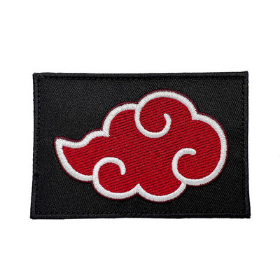 Fer fait sur commande d'insigne d'habillement de nuage de 6CM sur la correction de vêtement de broderie de tissu de sergé