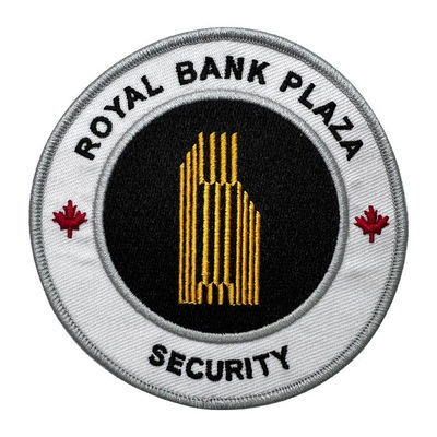 Logo Custom Embroidery Patch spécial 12 couleurs autour du cercle écologique