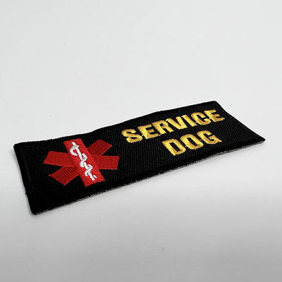 Les corrections de broderie d'habillement de chien de service cousent sur la correction tissée faite sur commande