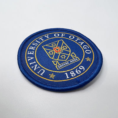 Fer de tissage de métier à tisser d'aiguille sur les corrections tissées de nom de Logo Patch Custom University Uniform
