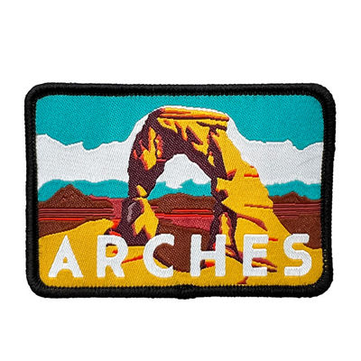 Le nom fait sur commande de Jean Patches Natural Creative Brand de 6 couleurs cousent sur les corrections tissées