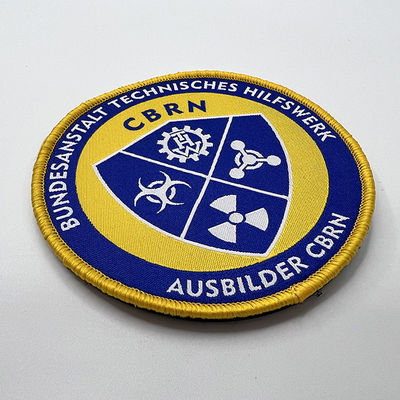 Corrections tissées par habillement lavable fait sur commande d'épaule de Team Logo Sew On Embroidered Patches