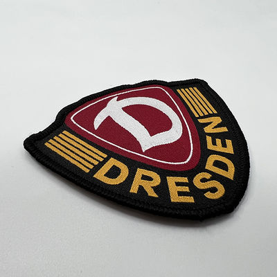 La marque faite sur commande Logo Woven Washable Iron On raccorde des insignes d'épaule de frontière de Merrowed