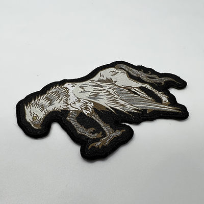 L'animal fait sur commande détaille les corrections tissées de broderie de Logo Patch Self Adhesive Backing