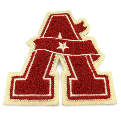 Chenille fait sur commande brodé Logo Patch For Clothing de corrections de Chenille