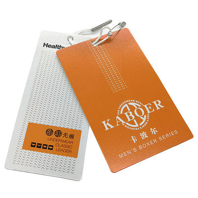 Habillement imprimé fait sur commande Hang Tags 250gsm - matériel de papier du métier 2000gsm