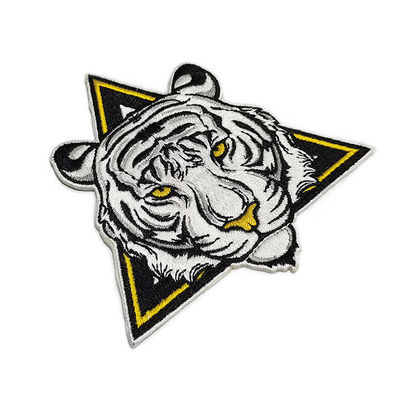 Fait sur commande lavable brodé raccorde Tiger Iron On Patch pour l'habillement