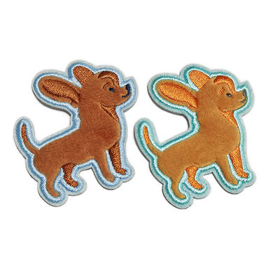 Correction brodée par chien de fourrure, corrections animales brodées auto-adhésives