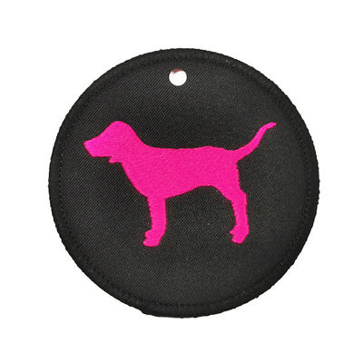 Le polyester filète le chien tissé que le nom raccorde avec le nom de l'arrière