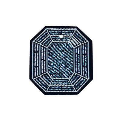 Corrections faites sur commande à haute densité de forme de Logo Patch Needle Loom Technique tissées par fermeté