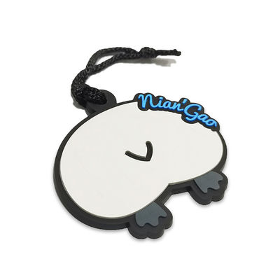 Le PVC en caoutchouc flexible frais raccorde 3D léger a élevé Logo Patch en caoutchouc