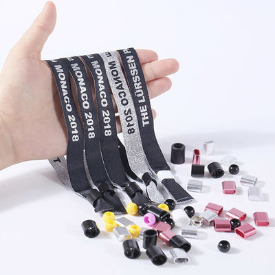 Bracelets faits sur commande de concert de taille tissés par festival des bandes de poignet 35*1.5cm