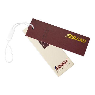Étiquettes matérielles de papier faites sur commande de Hang Tags And Personalised Swing d'habillement