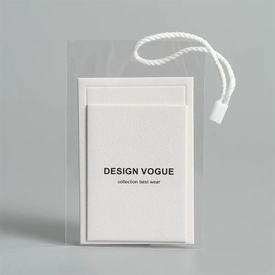 Logo Rectangle Shape Printed Paper fait sur commande étiquette le vêtement fait sur commande Hang Tags