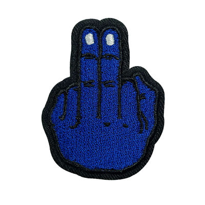 Le laser de fabricant de Ptaches de vêtement a coupé la marque faite sur commande Logo Embroidery Patches de frontière