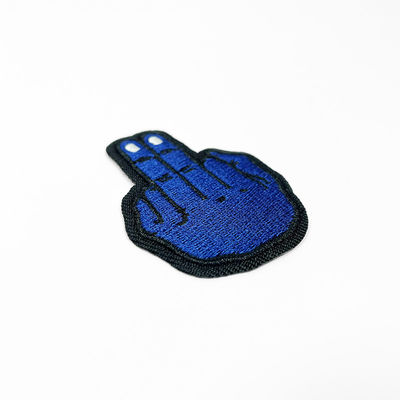 Le laser de fabricant de Ptaches de vêtement a coupé la marque faite sur commande Logo Embroidery Patches de frontière