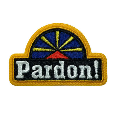 Le fer à la frontière de Merrow a brodé le coffre Logo Twill Felt d'insignes de correction