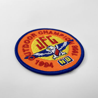 Fer fait sur commande de broderie de coffre de champion de vente chaude sur la correction Logo Name Patches