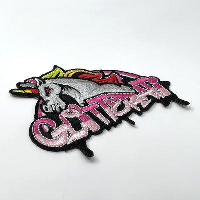 Fer d'Unicorn Logo Custom Embroidered Patches With sur le support pour l'habillement