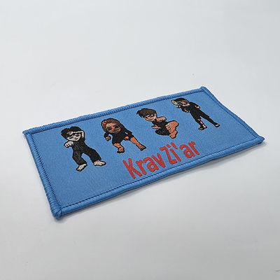 Les enfants de Kongfu repassent sur les corrections adhésives tissées de coton de tissu de label pour des vêtements