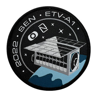Coupe tissée adaptée aux besoins du client écologique de laser de Logo Patch Sew On Fabric