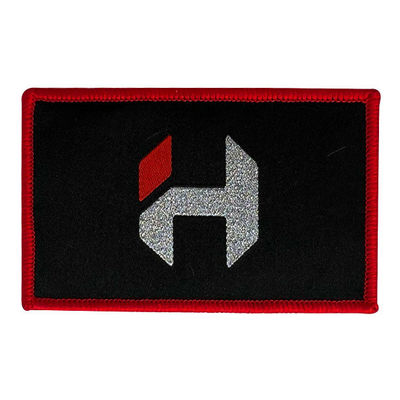 Fer rouge de frontière de Merrow sur les corrections tissées par fonte chaude imperméable de correction de broderie