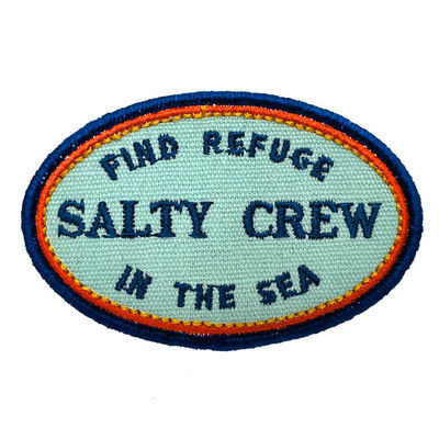 La lettre brodée 4 par couleurs raccorde la correction d'école de club de frontière de Merrow avec du fer sur le support